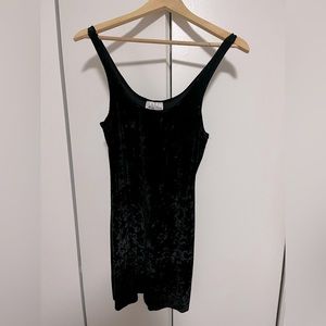 Vintage Miss Dior Crushed Velvet Mini Dress